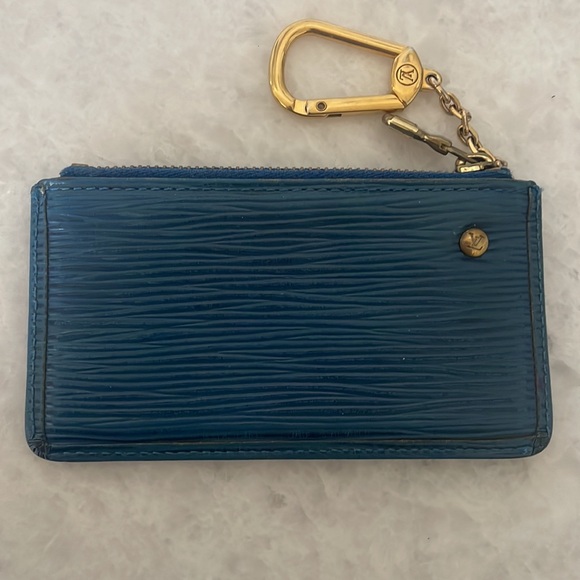 Pochette Cle Coin Case Epi Toledo Blue - Picture 4 of 7